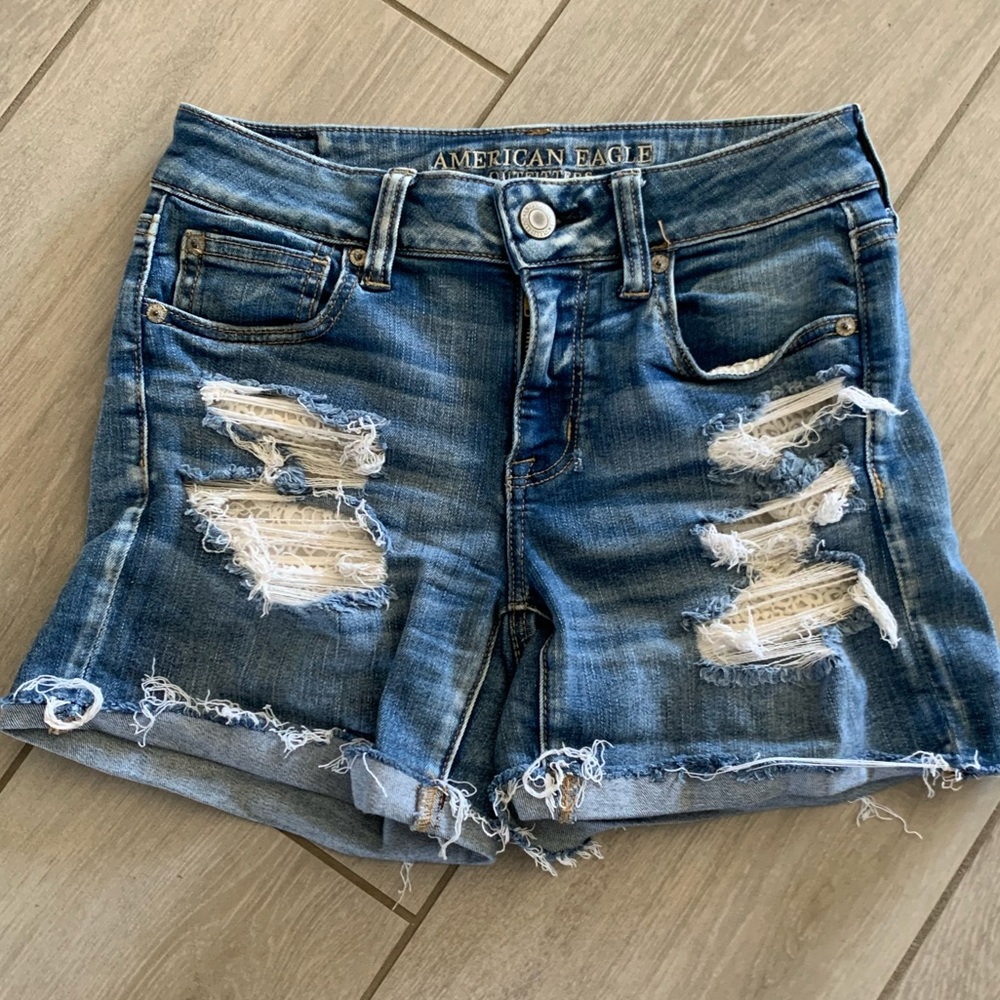 American Eagle next level stretch midi shorts